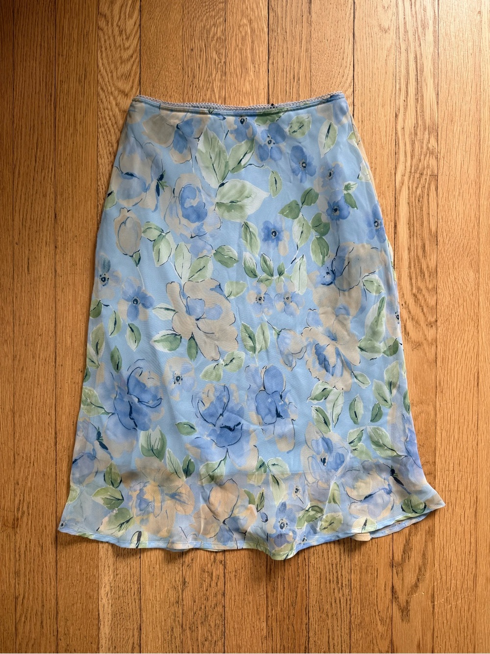 Vintage Floral Midi Skirt